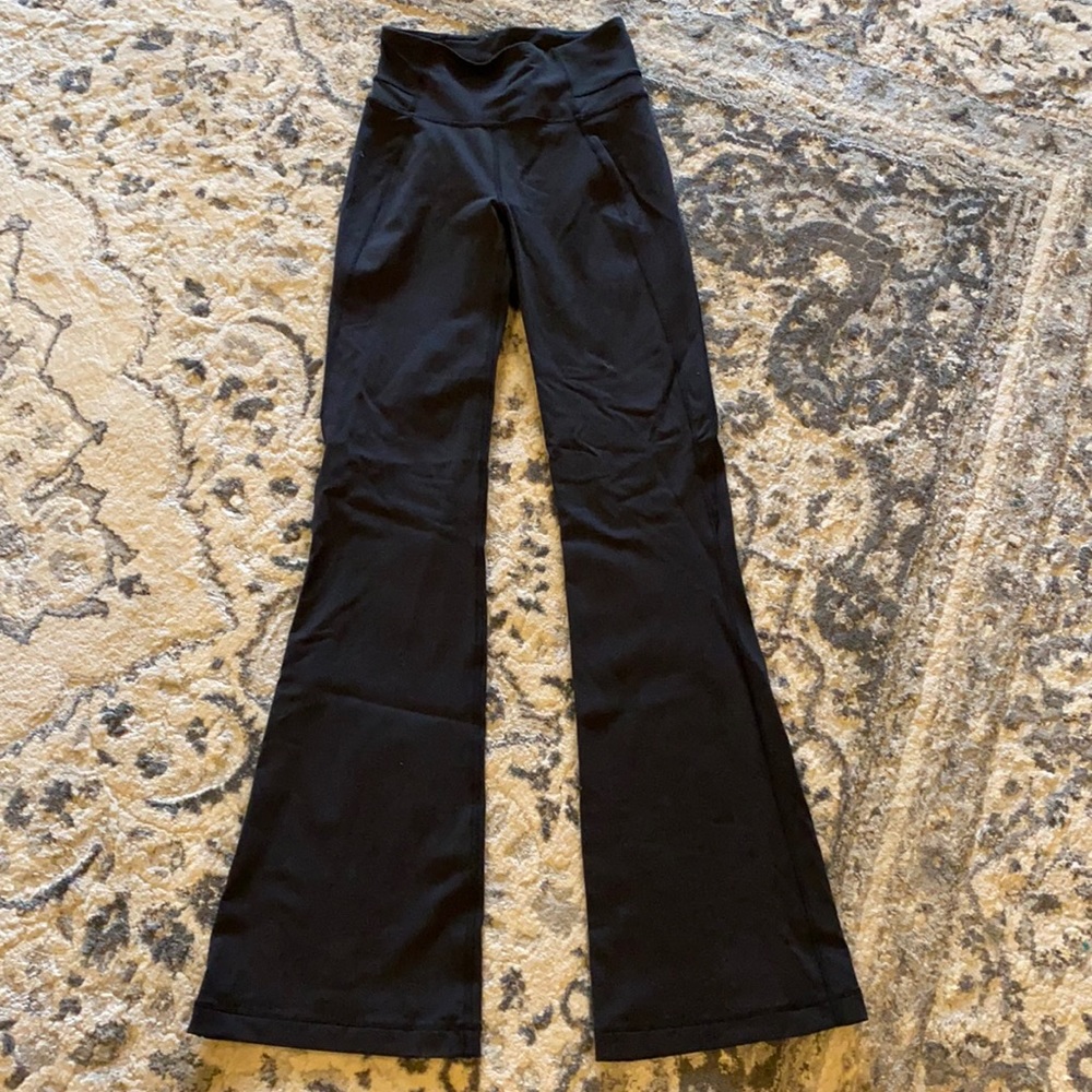 High waisted long wide leg pant